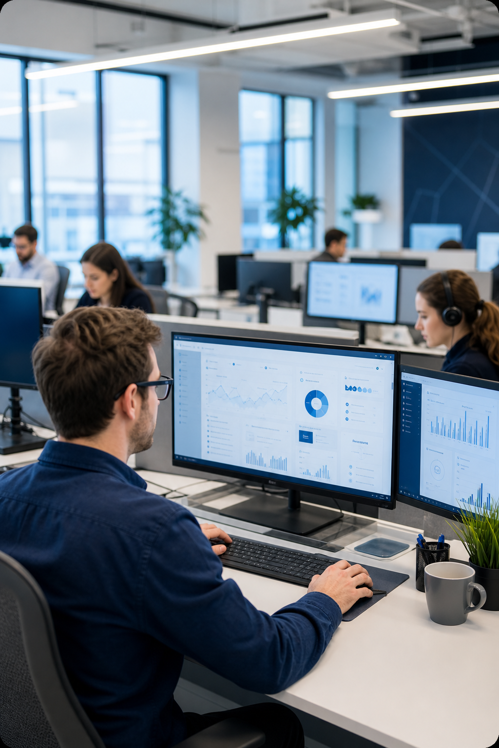 A360 support team in a modern office